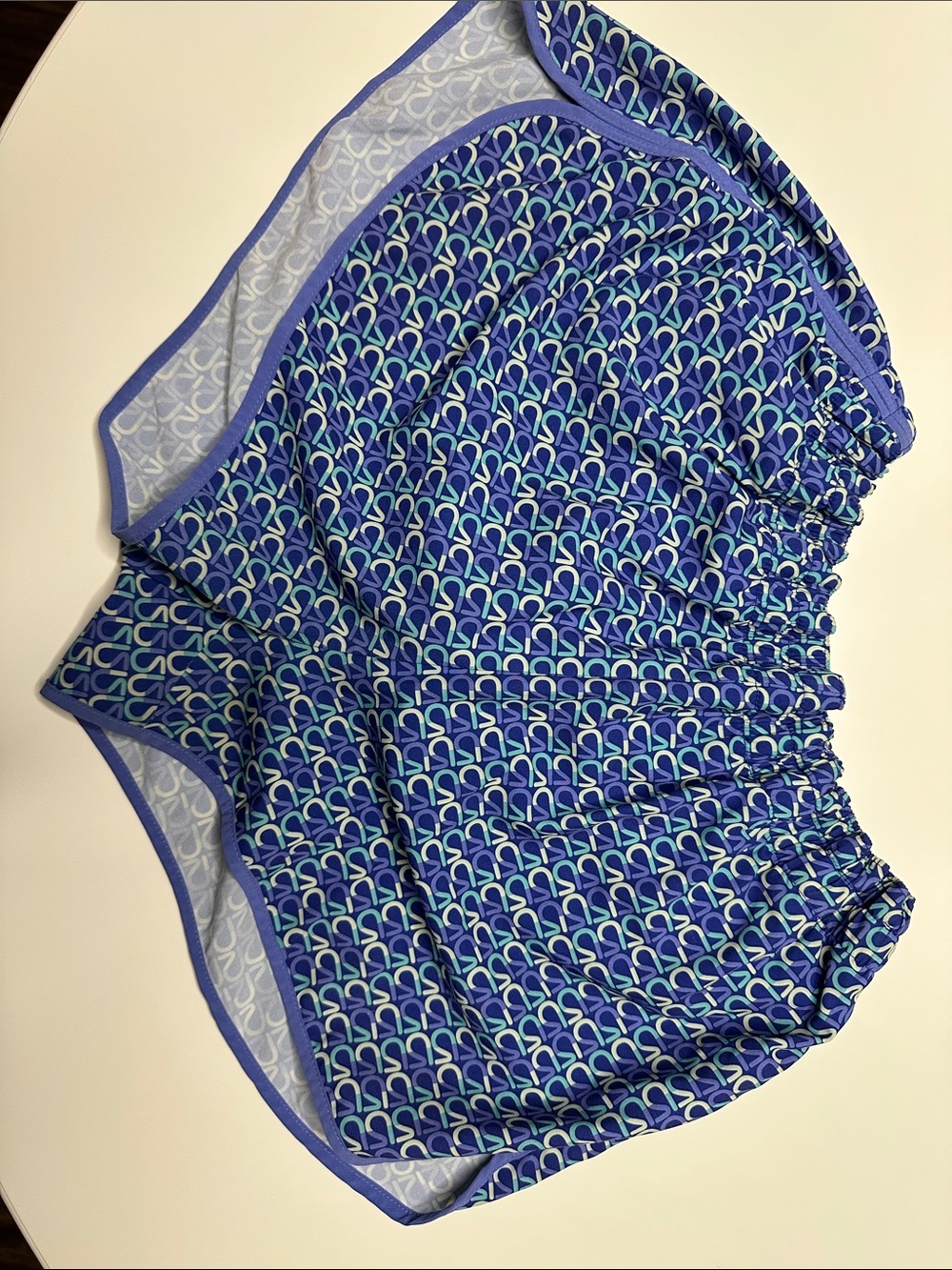 Blue Patterned Women’s Athletic Short